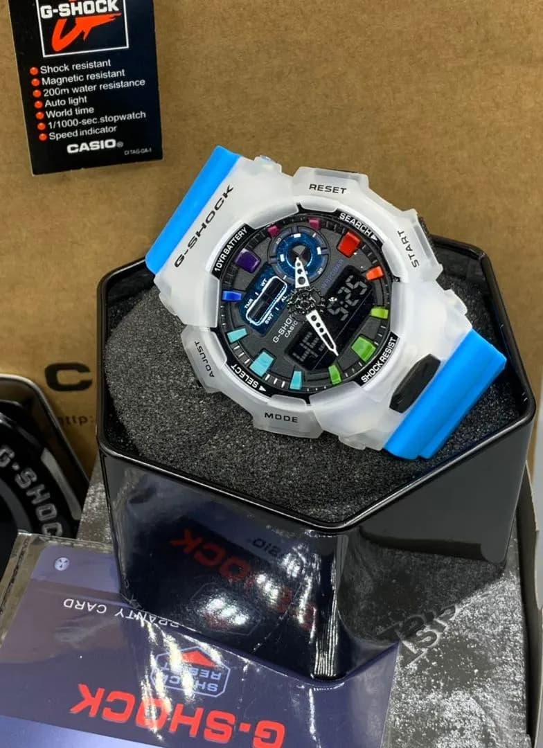 G shock rubber wristwatch